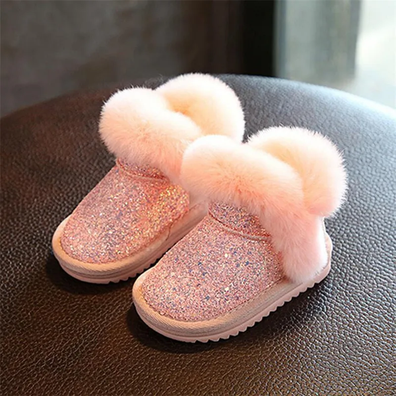 Winter Fashion Toddler Girls Shoes Princess Warm Snow Boots Kids Sequins Fur Thicker Comfortable Children Ankle High Boots Botas
Winter Fashion Toddler Girls Shoes Princess Warm Snow Boots Kids Sequins Fur Thicker Comfortable Children Ankle High Boots Botas