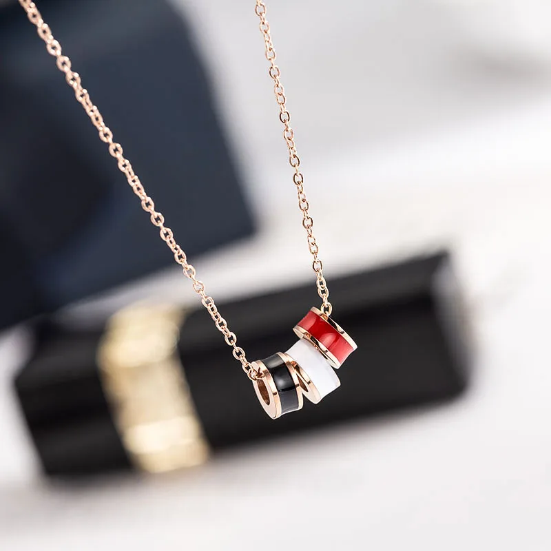 YUN RUO 2018 New Rose Gold Color Fashion Three Color Circle Round Pendant Necklace Titanium Steel Jewelry Woman Gift Never Fade
YUN RUO 2018 New Rose Gold Color Fashion Three Color Circle Round Pendant Necklace Titanium Steel Jewelry Woman Gift Never Fade