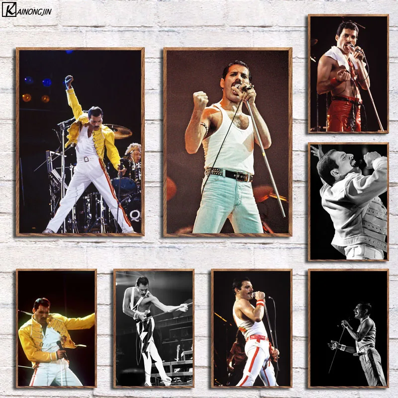 Freddie Mercury Poster Queen Legendary Singer Rock Star Posters and Prints Canvas Painting Wall Art Picture for Living Room
Freddie Mercury Poster Queen Legendary Singer Rock Star Posters and Prints Canvas Painting Wall Art Picture for Living Room