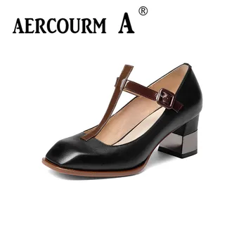 Aercourm A Handmade Shoes Women Square Head Pumps Women Shoes High Heels Genuine Leather High Heel Lady Shoes Size 34-43 H901
Aercourm A Handmade Shoes Women Square Head Pumps Women Shoes High Heels Genuine Leather High Heel Lady Shoes Size 34-43 H901
