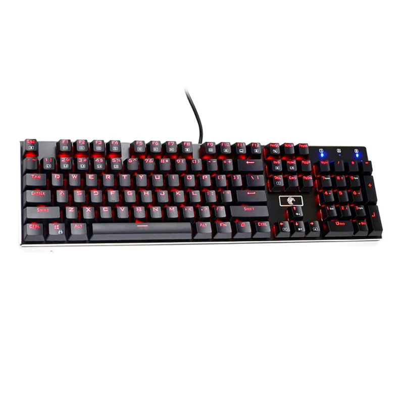 104 Keys Anti-ghosting Gaming Keyboard RGB LED Backlit Mechanical Keyboard Blue Red Brown Switch For PC Gamer Desktop Laptop
104 Keys Anti-ghosting Gaming Keyboard RGB LED Backlit Mechanical Keyboard Blue Red Brown Switch For PC Gamer Desktop Laptop