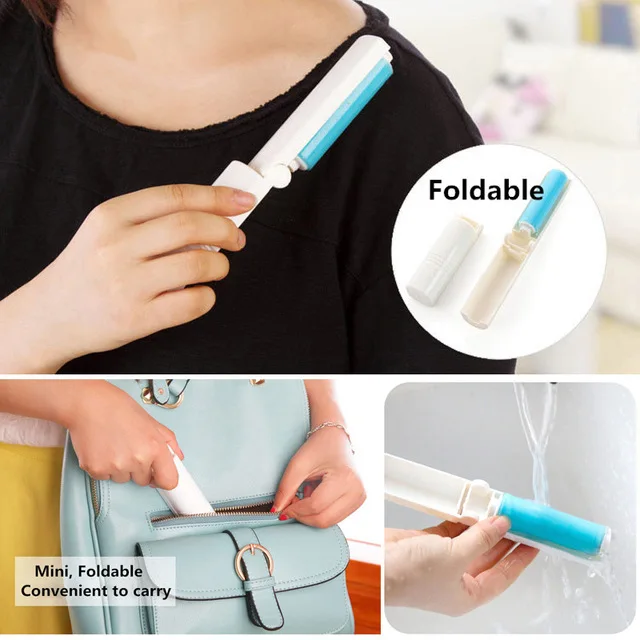 Reusable Portable Washable Lint Sticky Roller Hair Dust Remover Brush Sticky Picker Cleaner Clothes Foldaway Travel Essential
Reusable Portable Washable Lint Sticky Roller Hair Dust Remover Brush Sticky Picker Cleaner Clothes Foldaway Travel Essential