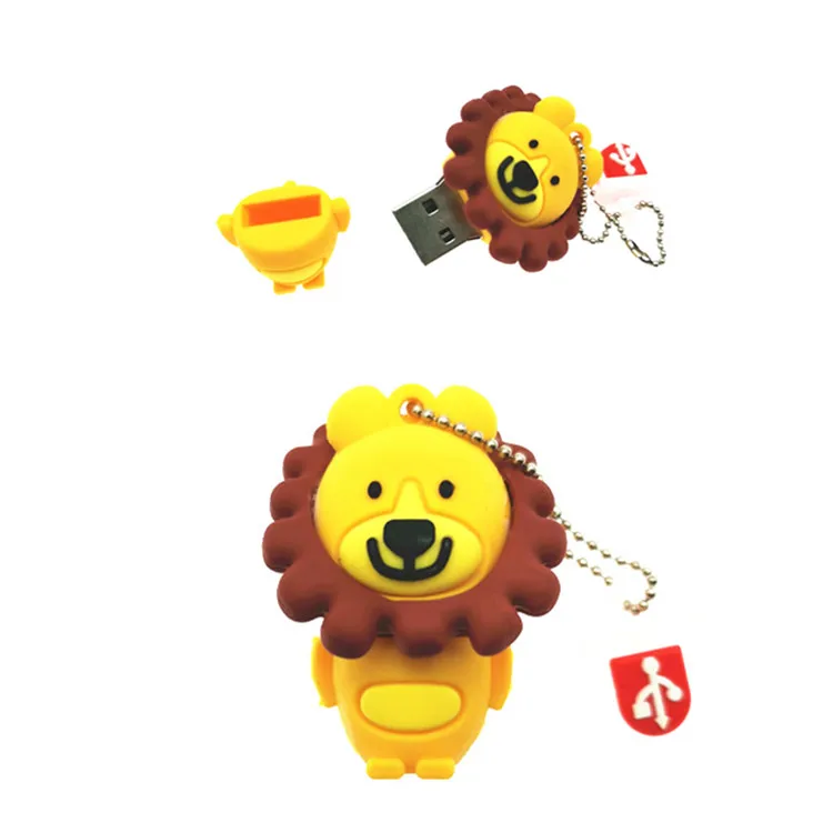 Cartoon pen drive lion Shape usb flash drive 64gb 32gb 16gb 8gb 4gb Animal memory stick pendrive for kid gifts
Cartoon pen drive lion Shape usb flash drive 64gb 32gb 16gb 8gb 4gb Animal memory stick pendrive for kid gifts