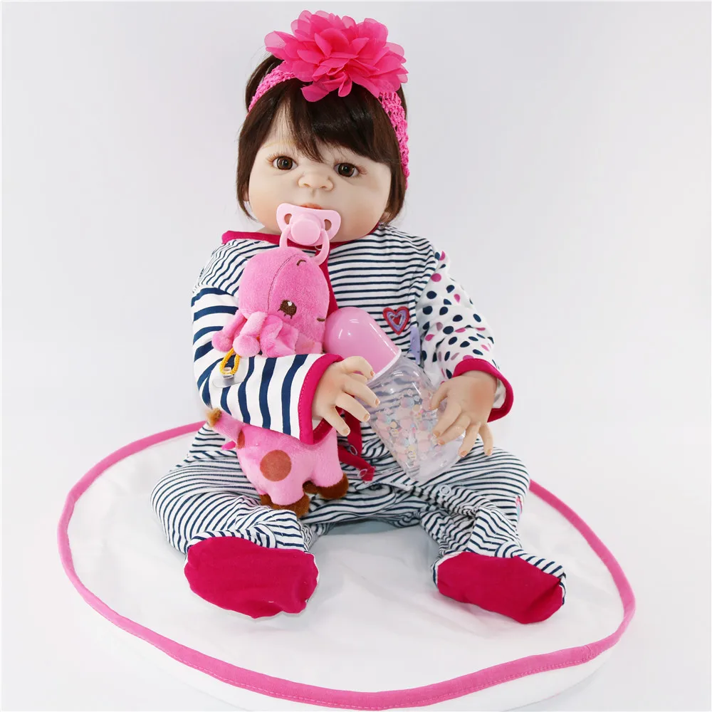 55cm 22inch FULL Silicone Reborn Dolls Baby Realistic menina bonecas vivid Bebe Alive Soft Toys for Bouquets Doll Bebe for sale
55cm 22inch FULL Silicone Reborn Dolls Baby Realistic menina bonecas vivid Bebe Alive Soft Toys for Bouquets Doll Bebe for sale