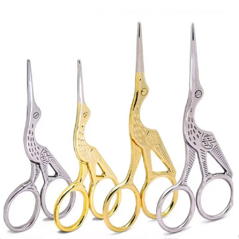Vintage DIY Crane Shape Gold Tailor Sewing Embroidery Stainless Steel Scissors 
Vintage DIY Crane Shape Gold Tailor Sewing Embroidery Stainless Steel Scissors