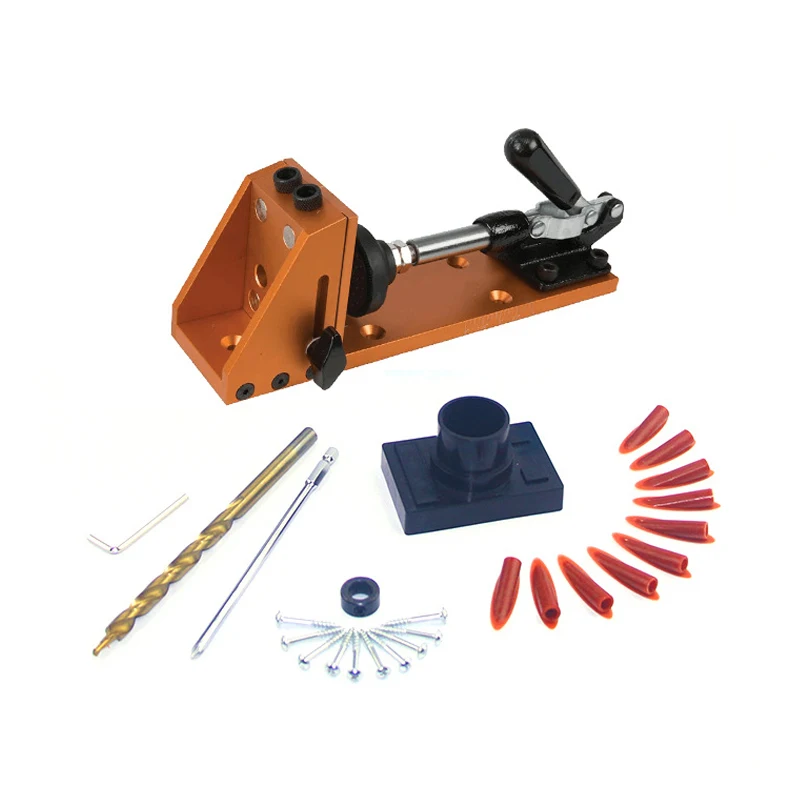 Metal Drill Bit Adapter Set Carpenter Kit System Inclined Pocket Hole Drill Bit Clamp Base Woodworking Tools Drill Bits
Metal Drill Bit Adapter Set Carpenter Kit System Inclined Pocket Hole Drill Bit Clamp Base Woodworking Tools Drill Bits