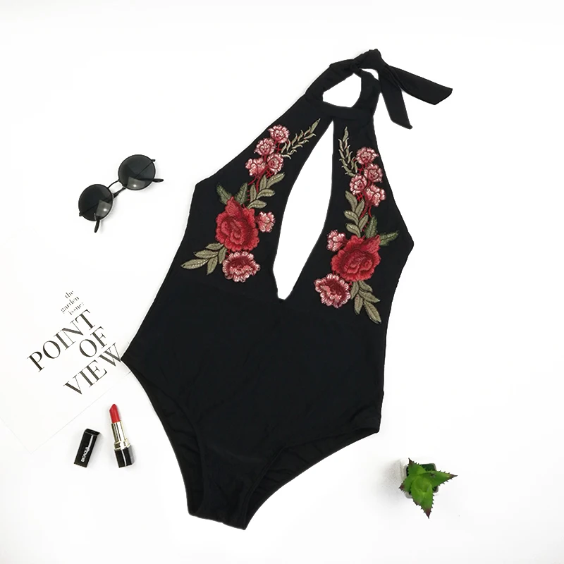 2018 Sexy One Piece Swimsuit Women Swimwear Floral Bodysuit Embroidery Bandage Beach Wear Bathing Suit Monokini Swimsuit XL Suit
2018 Sexy One Piece Swimsuit Women Swimwear Floral Bodysuit Embroidery Bandage Beach Wear Bathing Suit Monokini Swimsuit XL Suit