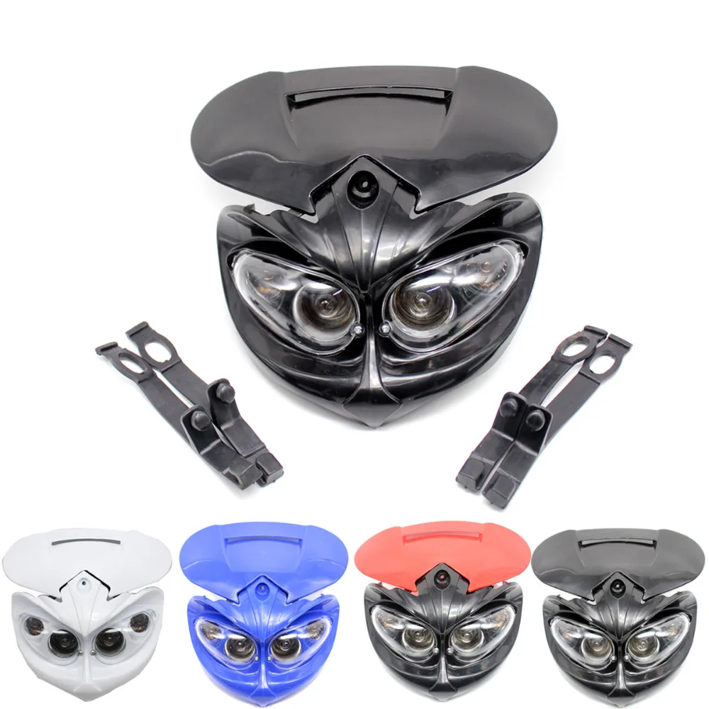 12V Universal Motorcycle Headlights Fairing Head Light Lamp For Kawasaki Yamaha Suzuki KTM Bandit Enduro EXC Dirt Bikes
12V Universal Motorcycle Headlights Fairing Head Light Lamp For Kawasaki Yamaha Suzuki KTM Bandit Enduro EXC Dirt Bikes