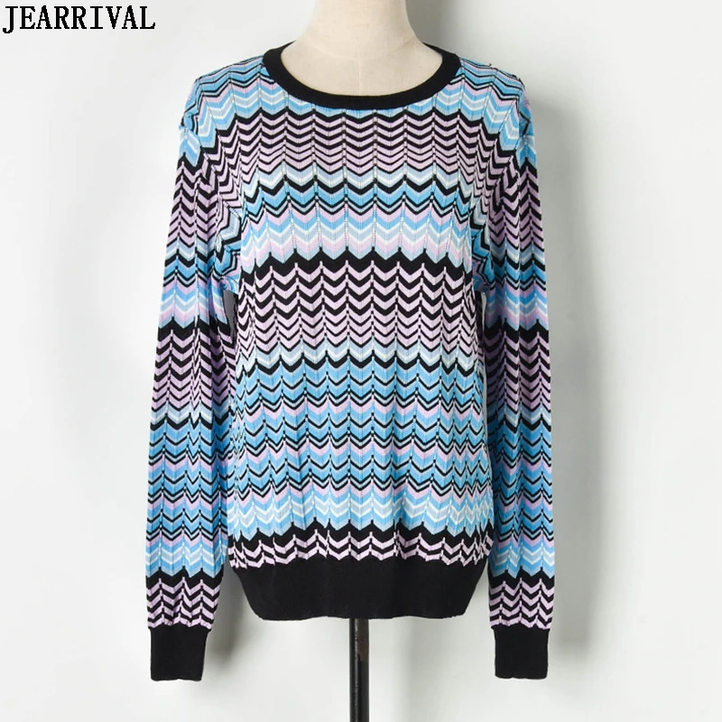 Autumn Long Sleeve Women Sweater O-Neck Wave Striped Casual Pullover Female Knitted Jumper Sweaters Sueter Mujer Invierno 2019
Autumn Long Sleeve Women Sweater O-Neck Wave Striped Casual Pullover Female Knitted Jumper Sweaters Sueter Mujer Invierno 2019