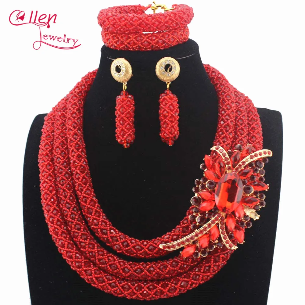 Stylish Nigerian Wedding African Beads Jewelry Set Handmade Indian Bridal Necklace Sets Free Shipping W12595
Stylish Nigerian Wedding African Beads Jewelry Set Handmade Indian Bridal Necklace Sets Free Shipping W12595