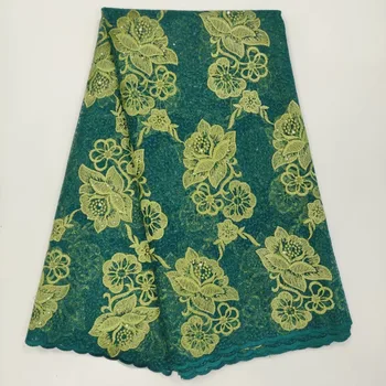 (5yards/lot ) 2019 New High quality emerald green Cotton African tulle lace French net lace fabric with Stones for party dress
(5yards/lot ) 2019 New High quality emerald green Cotton African tulle lace French net lace fabric with Stones for party dress