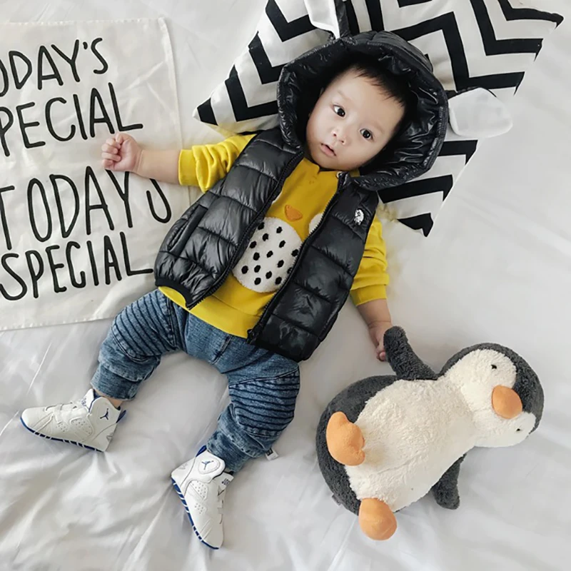 Baby Outerwear Baby Girls Coat Jackets Imitation Silk Cotton Vest Thick Baby Boys Clothing Winter Lamb Print Hooded Casual Vest
Baby Outerwear Baby Girls Coat Jackets Imitation Silk Cotton Vest Thick Baby Boys Clothing Winter Lamb Print Hooded Casual Vest