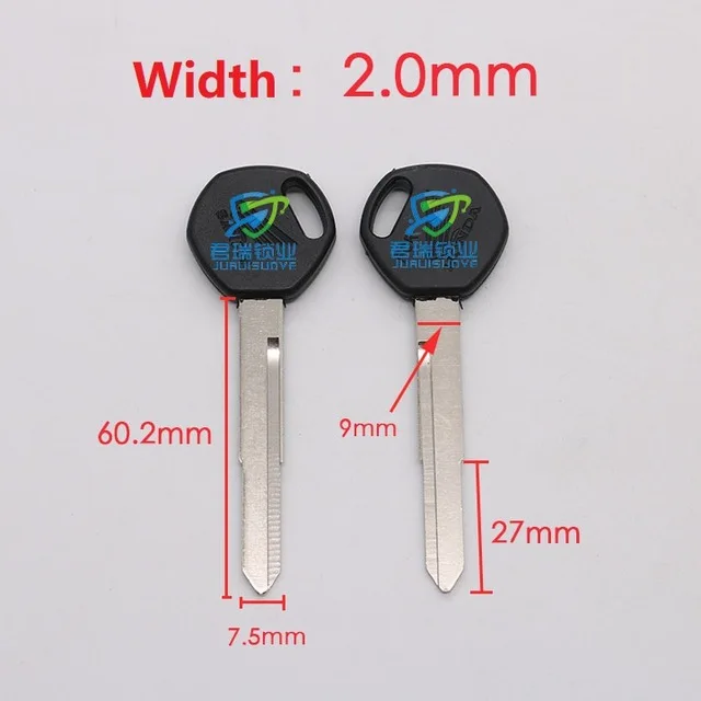 JG018 For Honda key embryos with left and right Longth 60.2mm (10pcs) Free Shipping
JG018 For Honda key embryos with left and right Longth 60.2mm (10pcs) Free Shipping