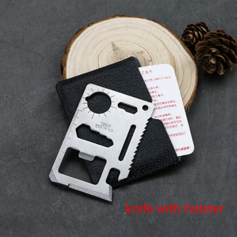 Multi Tool 11 in 1 Multi-function Knife Survival Hunting Credit Card With Holster Swiss Pocket SOS Tactical Military Wallet Tool
Multi Tool 11 in 1 Multi-function Knife Survival Hunting Credit Card With Holster Swiss Pocket SOS Tactical Military Wallet Tool