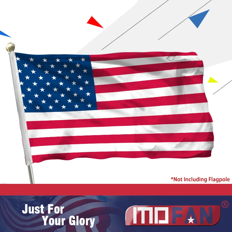 MOFAN US Flag American National Flag- Canvas Header and Double Stitched - USA Flags Polyester with 2 Brass Grommets 3x5ft
MOFAN US Flag American National Flag- Canvas Header and Double Stitched - USA Flags Polyester with 2 Brass Grommets 3x5ft
