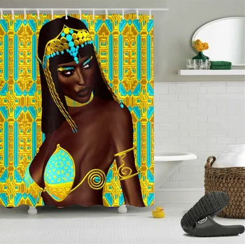 Retro Ancient Egypt African Tradition Cleopatra Shower Curtain Waterproof Bathroom Shower Curtain Polyester Fabric Curtains
Retro Ancient Egypt African Tradition Cleopatra Shower Curtain Waterproof Bathroom Shower Curtain Polyester Fabric Curtains