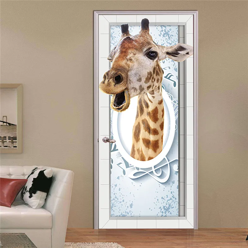 3D View Giraffe Head Door Sticker Peel and Sticker DIY Door Decoration Mural Self Adhesive Home Decor Sticker Bedroom Door Mural
3D View Giraffe Head Door Sticker Peel and Sticker DIY Door Decoration Mural Self Adhesive Home Decor Sticker Bedroom Door Mural