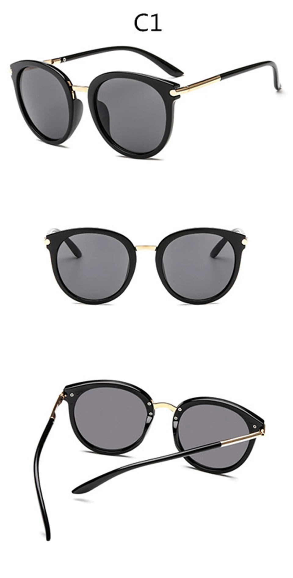 ALIKIAI Fashion Women Sunglasses Vintage Women Brand Designer Shades Eyewear Accessories Driving Sun Glasses UV400 (4)