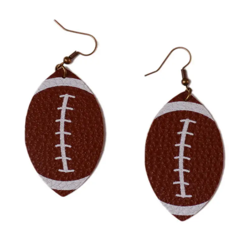 2019 New Leather Prints Softball Football Dermis Earrings for Women Fashion American Sport Baseball Earrings Jewelry Accessory
2019 New Leather Prints Softball Football Dermis Earrings for Women Fashion American Sport Baseball Earrings Jewelry Accessory