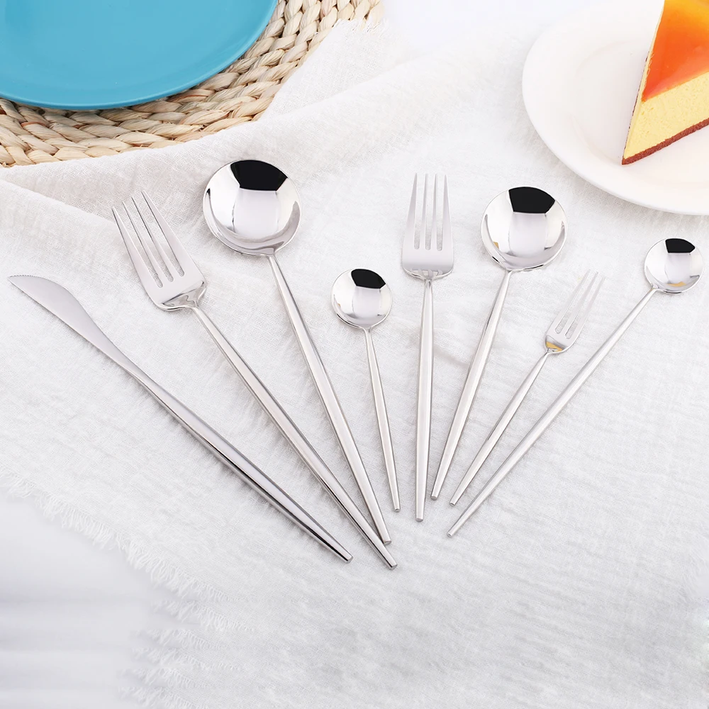Hot 4 pcs Mirror Silver Dinnerware 304Stainless steel Dessert Knife Fork Spoon Fruit Cutlery Kitchen Food Tableware Flatware Set
Hot 4 pcs Mirror Silver Dinnerware 304Stainless steel Dessert Knife Fork Spoon Fruit Cutlery Kitchen Food Tableware Flatware Set
