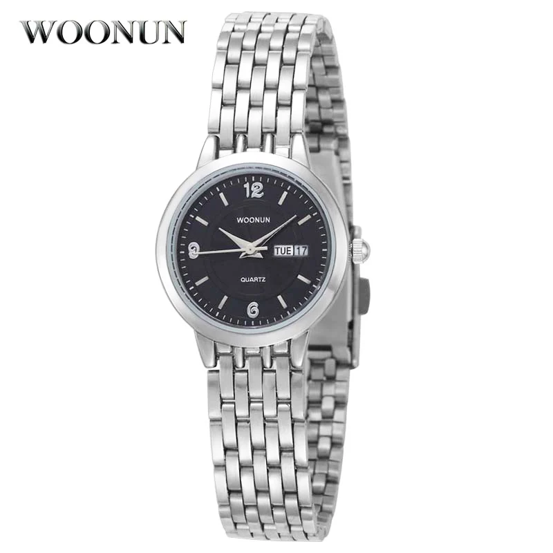 WOONUN Top Brand Luxury Watches Women Silver Steel Date Week Quartz Watch Casual Ladies Wristwatches Waterproof Shockproof
WOONUN Top Brand Luxury Watches Women Silver Steel Date Week Quartz Watch Casual Ladies Wristwatches Waterproof Shockproof