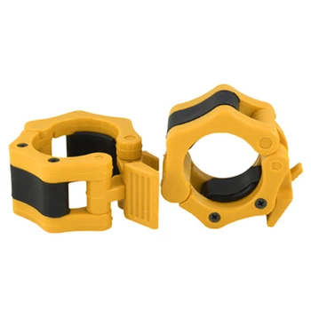 Diameter 50 mm yellow color new 1 pair Lock Jaw barbell collars clamps for Olympic Bars - Crossfit Exercise 2pcs/lot 
Diameter 50 mm yellow color new 1 pair Lock Jaw barbell collars clamps for Olympic Bars - Crossfit Exercise 2pcs/lot