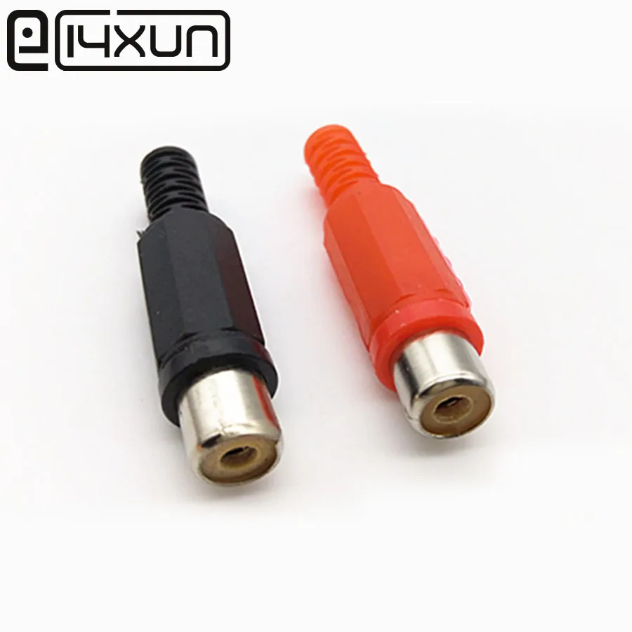 EClyxun 4pcs/lot Solder RCA female socket Jack Audio Video Connectors Red and black Plastic Handle
EClyxun 4pcs/lot Solder RCA female socket Jack Audio Video Connectors Red and black Plastic Handle