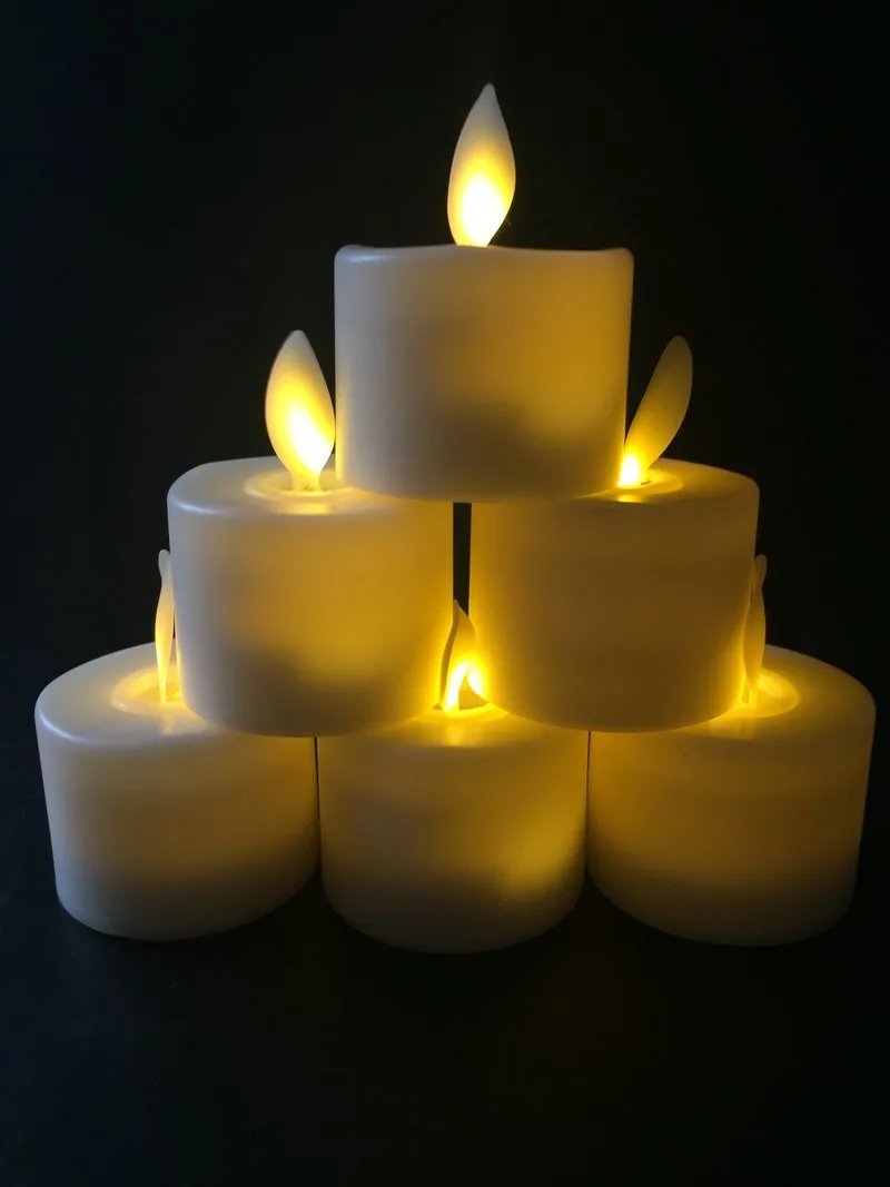 

set of 36 Electronic Flameless TeaLight LED Votive Candle Swinging Dancing Moving Wick Home Wedding Party table Decor-Warm white