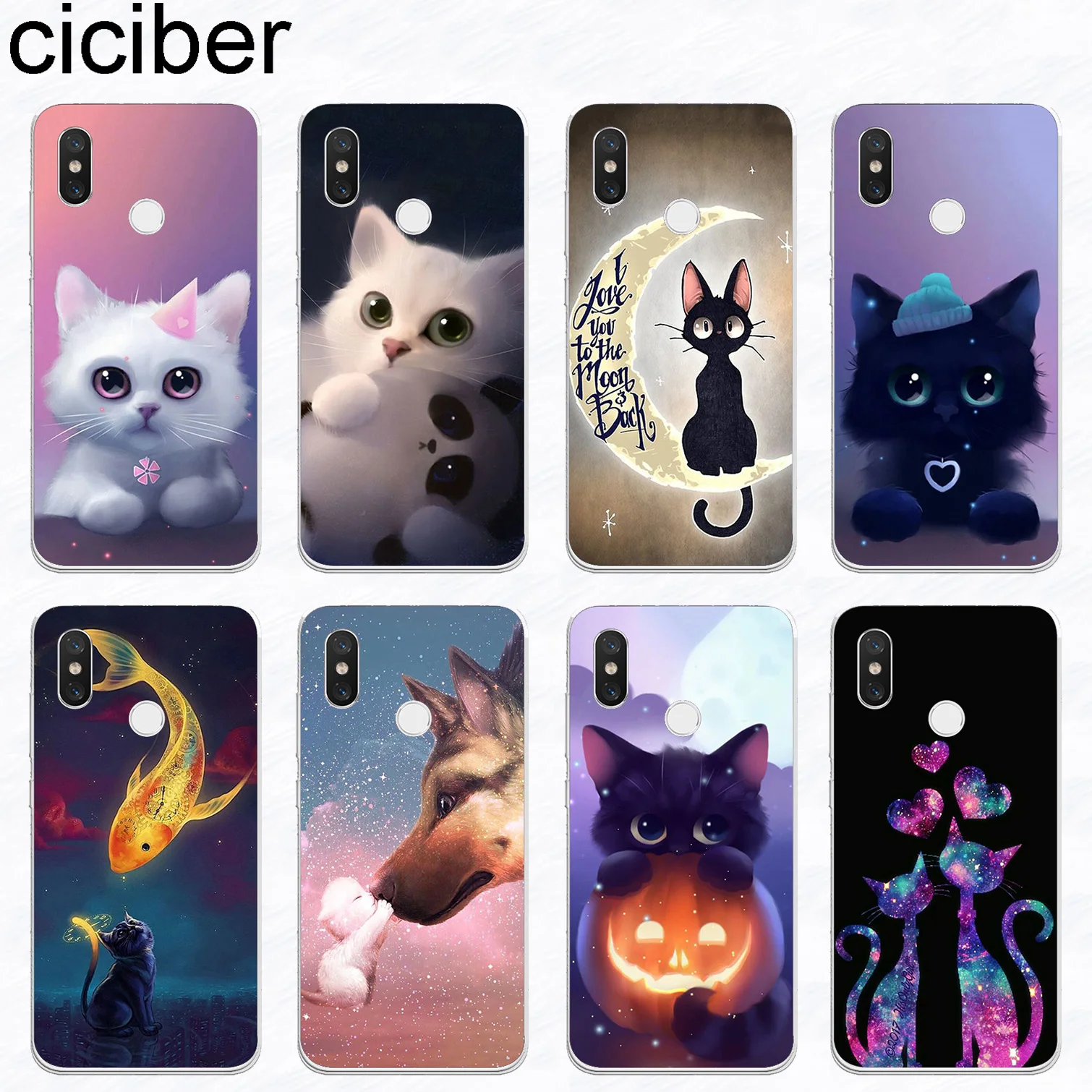 ciciber Cute kitten Cat For Xiaomi A2 A1 8 6 5 X 5C 5S Plus Lite SE Poco Phone F1 Soft TPU Cases For Xiaomi MIX MAX 3 2 1 S Pro
ciciber Cute kitten Cat For Xiaomi A2 A1 8 6 5 X 5C 5S Plus Lite SE Poco Phone F1 Soft TPU Cases For Xiaomi MIX MAX 3 2 1 S Pro