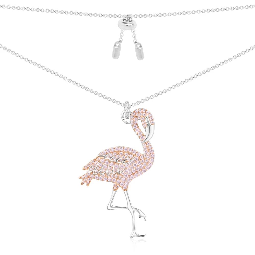 SLJELY Luxury Brand Design Cubic Zirconia Pink Flamingo Pendant Necklace Women Bird Choker Monaco 925 Sterling Silver Jewelry
SLJELY Luxury Brand Design Cubic Zirconia Pink Flamingo Pendant Necklace Women Bird Choker Monaco 925 Sterling Silver Jewelry