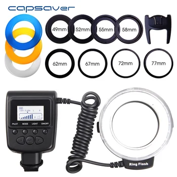 capsaver RF-550E Macro LED Ring Flash Light for Sony Minolta A900 A850 A560 A77 A65 Speedlite with LCD Display Adapter Rings
capsaver RF-550E Macro LED Ring Flash Light for Sony Minolta A900 A850 A560 A77 A65 Speedlite with LCD Display Adapter Rings