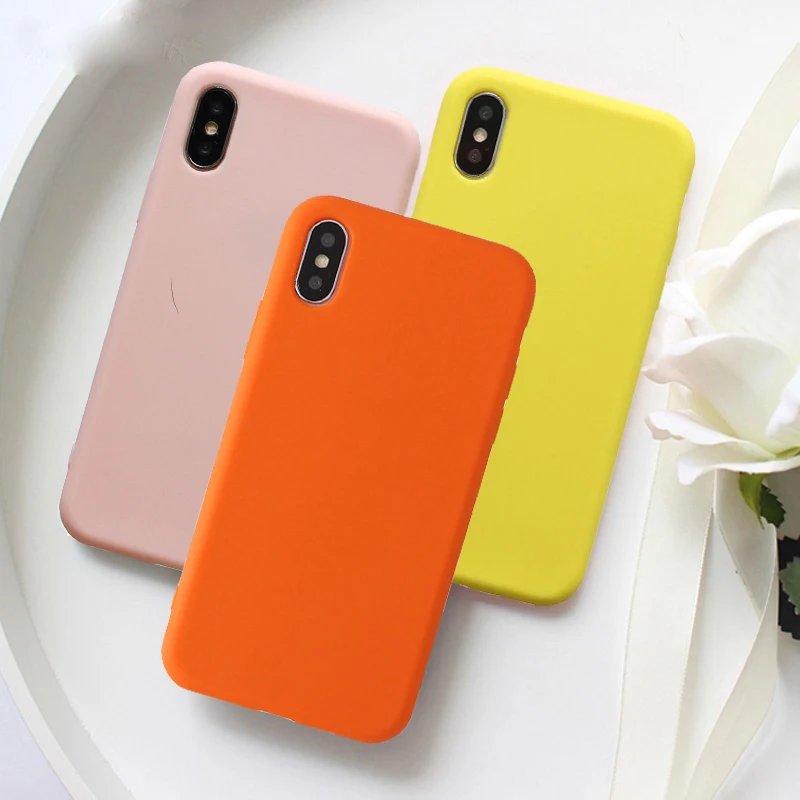 SUYACS Solid Color Phone Cases For iPhone XR XS Max 6 6S 7 8 Plus X Soft TPU Candy Color Full Body Phone Back Cover Shell Gifts
SUYACS Solid Color Phone Cases For iPhone XR XS Max 6 6S 7 8 Plus X Soft TPU Candy Color Full Body Phone Back Cover Shell Gifts
