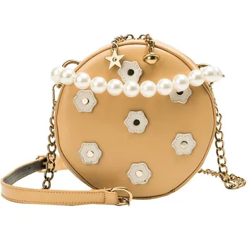 TTOU Kawaii Women Shoulder Bags Pearl Handbags Appliques with Star Pendant Crossboday Bags Small Round Lady Messenger Bags
TTOU Kawaii Women Shoulder Bags Pearl Handbags Appliques with Star Pendant Crossboday Bags Small Round Lady Messenger Bags