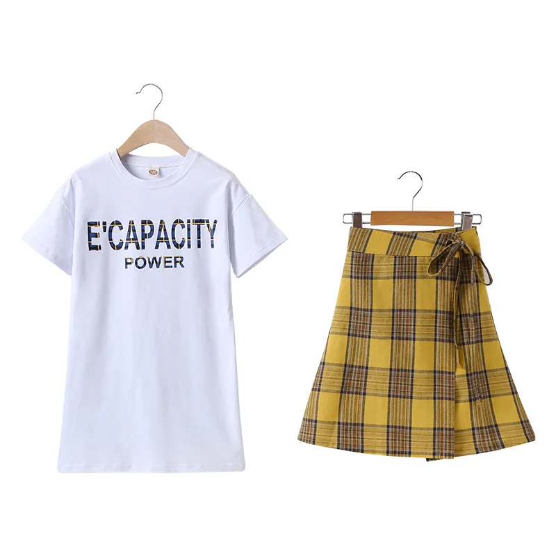 Girls skirt new children's short-sleeved suit girl big boy two-piece girls summer clothes
Girls skirt new children's short-sleeved suit girl big boy two-piece girls summer clothes