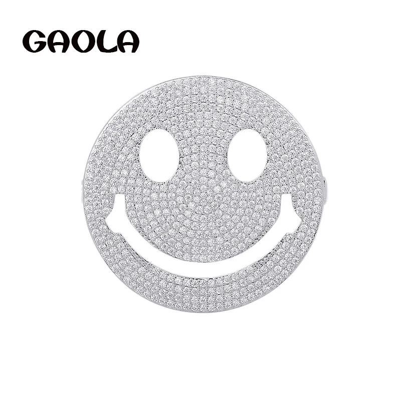 2017 GAOLA New Hiphop Style Silver Plated Zirconia Smile Face Expression Broochs Is A Stylish Brooch GLX0224
2017 GAOLA New Hiphop Style Silver Plated Zirconia Smile Face Expression Broochs Is A Stylish Brooch GLX0224