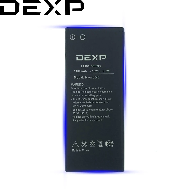 Original NEW 1400mAh Battery For DEXP Ixion E340 E 340 Cellphone + Tracking Number
Original NEW 1400mAh Battery For DEXP Ixion E340 E 340 Cellphone + Tracking Number