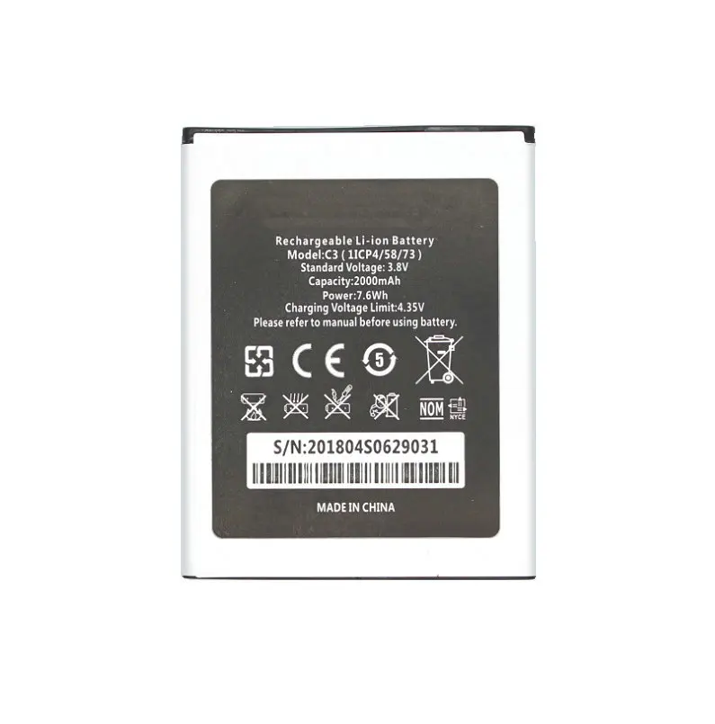 1x Replacement 3.8V battery For Oukitel C3 Battery High Quality 2000mAh Bateria Accumulator AKKU
1x Replacement 3.8V battery For Oukitel C3 Battery High Quality 2000mAh Bateria Accumulator AKKU