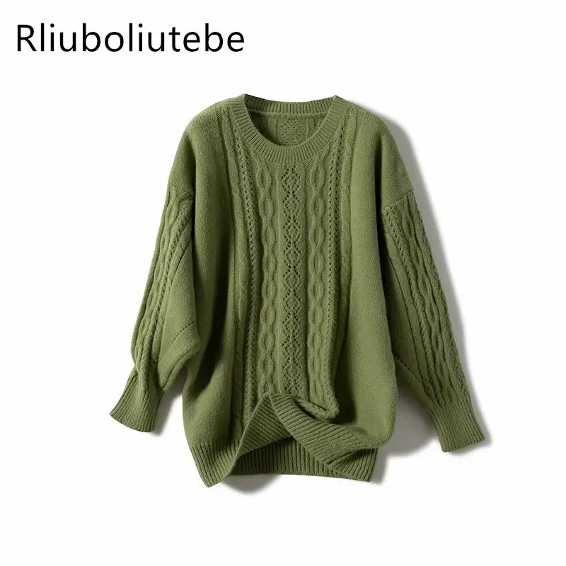 Loose Cable Knit Sweater Women O Neck Knitted Pullover Sweater Dropped Shoulder Casual Autumn Winter Ribbed Sweater Oversized
Loose Cable Knit Sweater Women O Neck Knitted Pullover Sweater Dropped Shoulder Casual Autumn Winter Ribbed Sweater Oversized