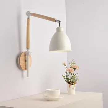 DOXA Iron LED Wall Light Up Down Wood Sconce Wall Lamp Home Lighting Fixtures Adjustable Long Arm Sconces Lamparas de Pared
DOXA Iron LED Wall Light Up Down Wood Sconce Wall Lamp Home Lighting Fixtures Adjustable Long Arm Sconces Lamparas de Pared
