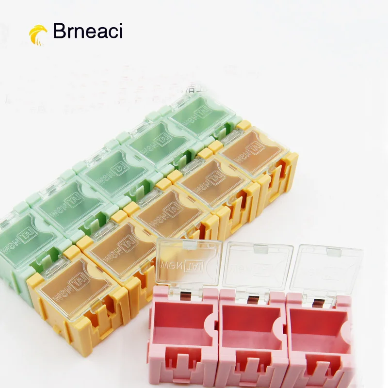 Brneaci SMD SMT component container storage boxes electronic case kit Automatically pops up patch box | Инструменты