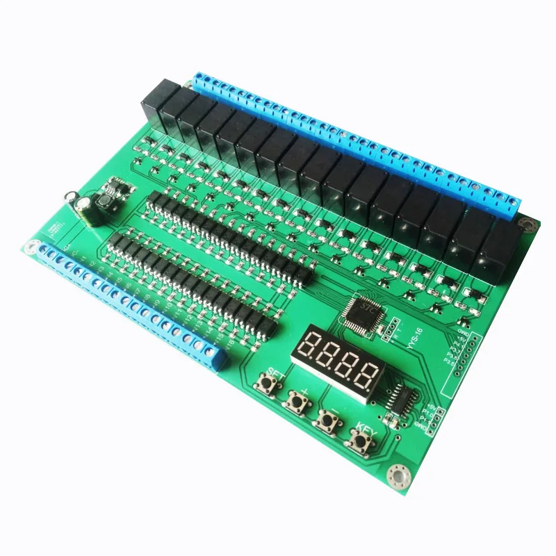 16 relay control module / board PLC delay / jog / self-locking / interlock / sequence start stop
16 relay control module / board PLC delay / jog / self-locking / interlock / sequence start stop