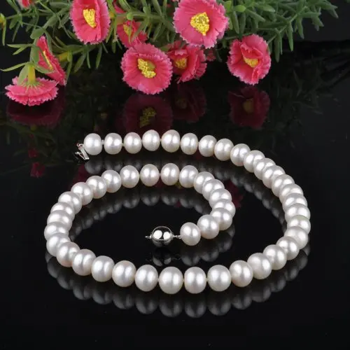 

Promotion CHEAP SALE FREE SHIPPING 100% Genuine Freshwater 10-11mm Big Size Pearl Necklace Fashion Accessory Nice Bridal Jewelry