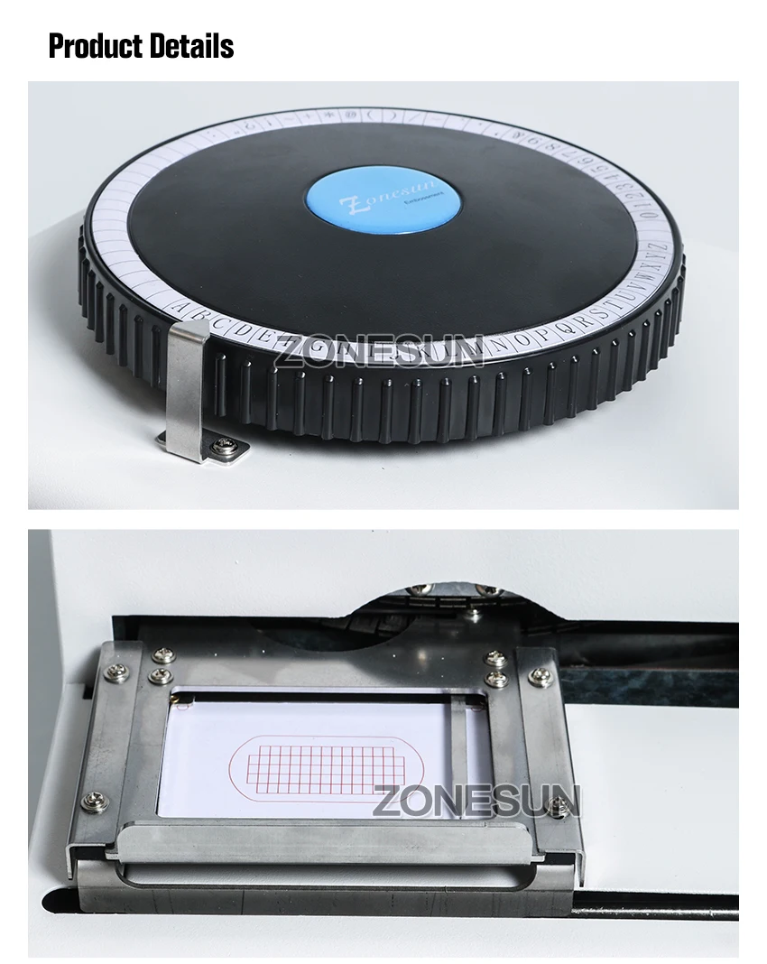 ZONESUN 52 Characters Metal Dog tags embossing machine