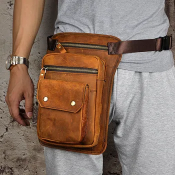 Men High Quality Waist Drop Leg Bags Genuine Leather Vintage trend Waist Bag famous brand Cross Body Shoulder Pack
Men High Quality Waist Drop Leg Bags Genuine Leather Vintage trend Waist Bag famous brand Cross Body Shoulder Pack