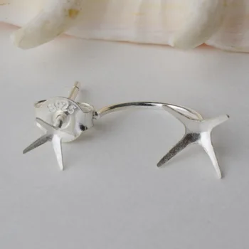 solid 925 sterling silver earring wire hooks and posts with prongs for cubic zirconias mounting, earring claws, 1 pair
solid 925 sterling silver earring wire hooks and posts with prongs for cubic zirconias mounting, earring claws, 1 pair