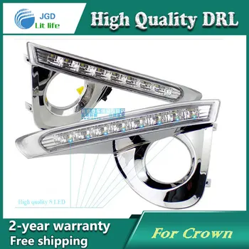 Free shipping !12V 6000k LED DRL Daytime running light case for Toyota Crown 2013 2014 fog lamp frame Fog light Car styling
Free shipping !12V 6000k LED DRL Daytime running light case for Toyota Crown 2013 2014 fog lamp frame Fog light Car styling