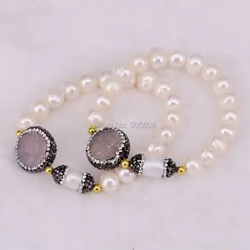 5PCS Charms Stretch Bracelets for Women Nature Pearls & Crystal & Semi-Precious Stones Fashion Jewelry
5PCS Charms Stretch Bracelets for Women Nature Pearls & Crystal & Semi-Precious Stones Fashion Jewelry