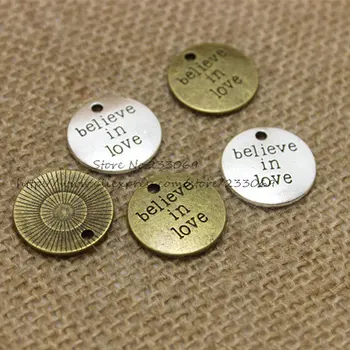 20pcs Antique color Metal Alloy 20mm Round Lettering "believe in love" Jewelry Pendant Charm Jewelry Findings
20pcs Antique color Metal Alloy 20mm Round Lettering "believe in love" Jewelry Pendant Charm Jewelry Findings