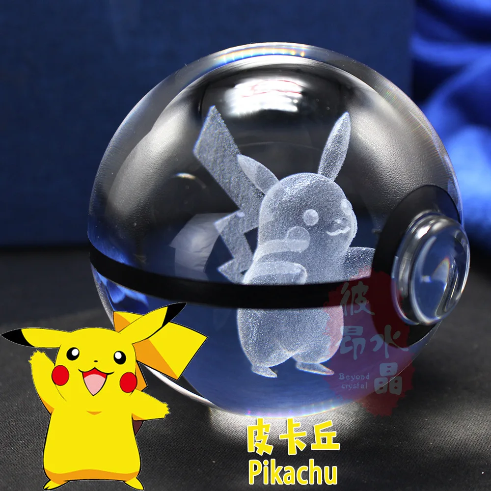 New 3D Laser Pokemon Go Crystal Ball Figurines with Pikachu Children's Educational Gifts home decoration Elf ball
New 3D Laser Pokemon Go Crystal Ball Figurines with Pikachu Children's Educational Gifts home decoration Elf ball