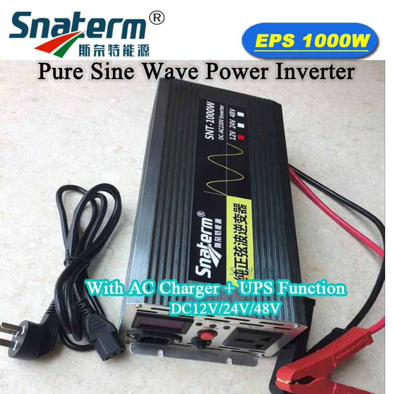 1000W UPS power inverter with Charger and LCD display DC12V/24V/48V to AC230V off grid solar power inverters converter 1KW
1000W UPS power inverter with Charger and LCD display DC12V/24V/48V to AC230V off grid solar power inverters converter 1KW